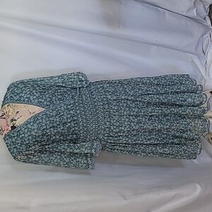 Max Studio Blue Floral Midi Dress